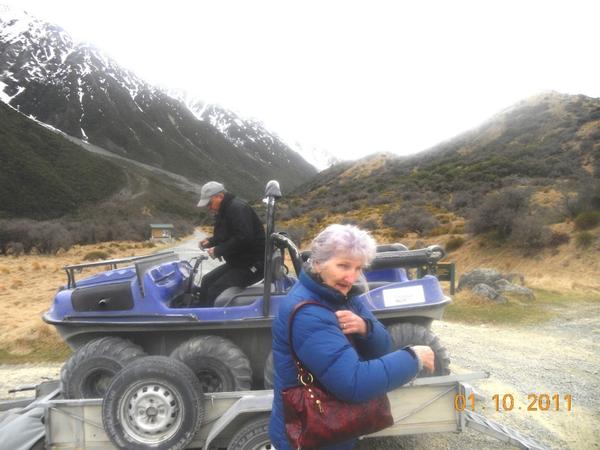 Joan Gluer at Aoraki Mt Cook